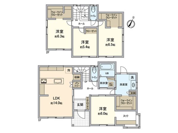 宍甘戸建 間取図(平面図) 間取図(平面図)