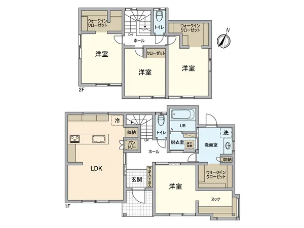 4LDKの一戸建です