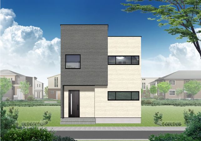 中庄新築2号棟 外観パース図 中庄新築2号棟 外観パース図