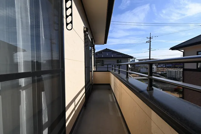 日当たりの良いバルコニーです。