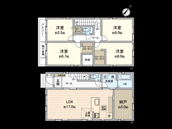 大福新築戸建 間取図(平面図)