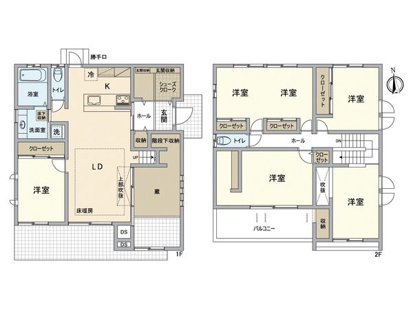 藤田戸建 間取図(平面図) 藤田戸建 間取図(平面図)