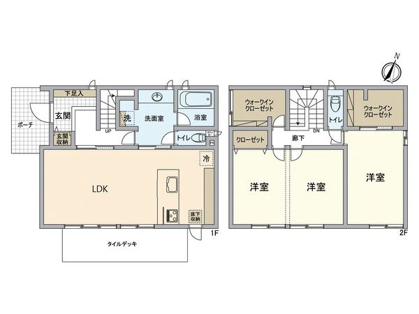 大福戸建 間取図(平面図) 大福戸建 間取図(平面図)