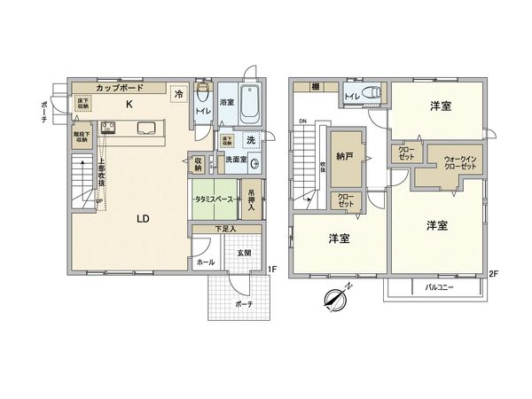 西阿知町戸建 間取図(平面図) 西阿知町戸建 間取図(平面図)