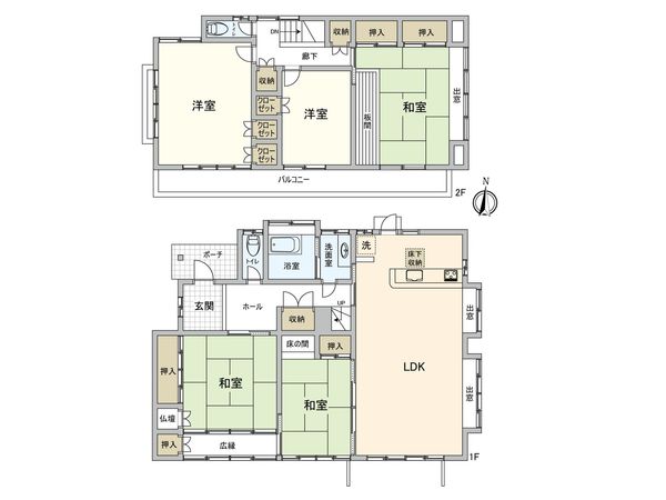 中庄戸建 間取図(平面図) 中庄戸建 間取図(平面図)