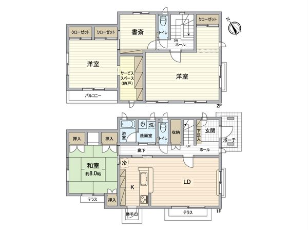 茶屋町戸建 間取図(平面図) 茶屋町戸建 間取図(平面図)