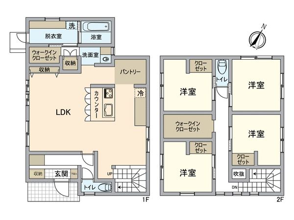 平野戸建 間取図(平面図) 平野戸建 間取図(平面図)
