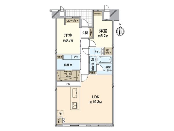 リビンコート問屋町 間取図(平面図) 間取図(平面図)