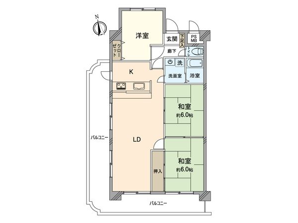 シティコーポ青江 間取図(平面図) シティコーポ青江 間取図(平面図)