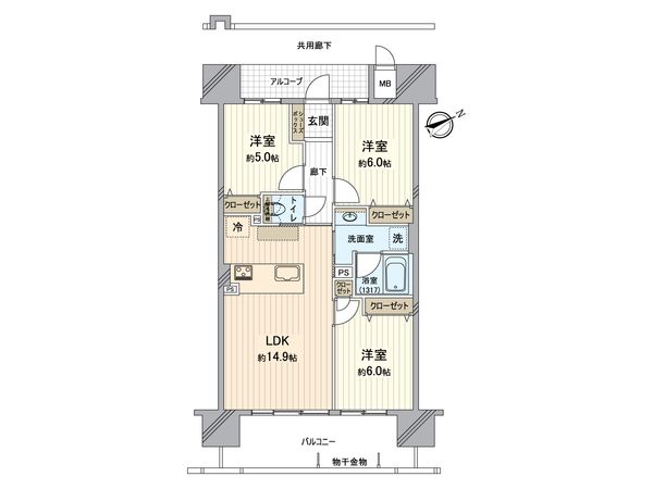 アルファステイツ大学病院通り 間取図(平面図) アルファステイツ大学病院通り 間取図(平面図)