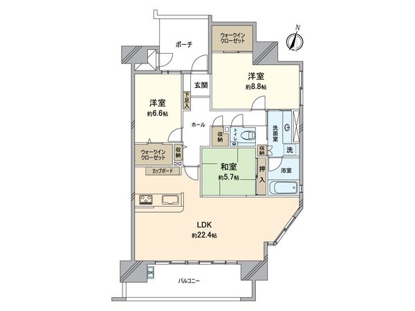 アウルステージ今 間取図(平面図)