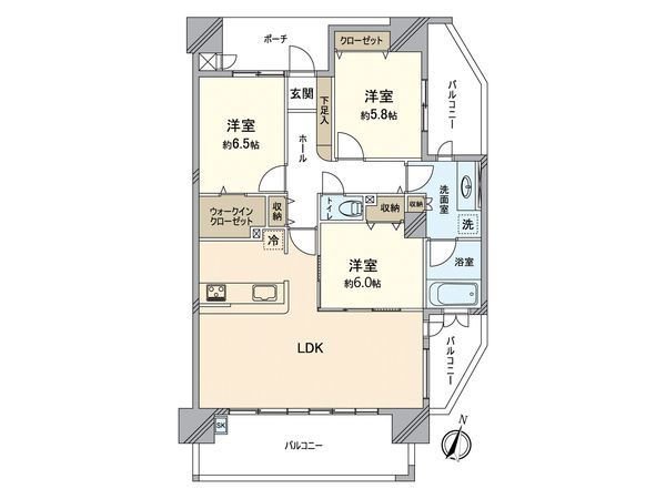 アウルステージ西市 間取図(平面図) アウルステージ西市 間取図(平面図)