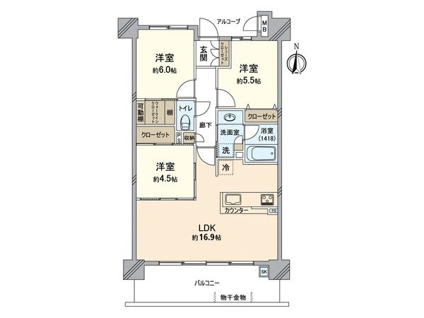 サーパス西長瀬グランテラス 間取図(平面図) サーパス西長瀬グランテラス 間取図(平面図)
