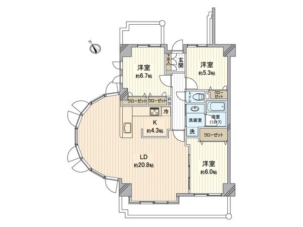 アルファステイツ泉田 間取図(平面図) アルファステイツ泉田 間取図(平面図)