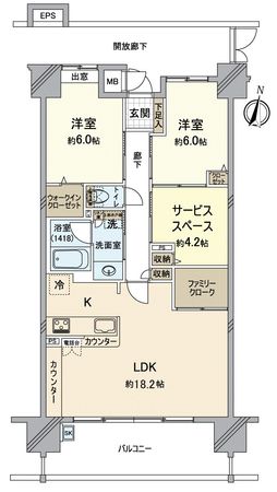 ヴェルディ西古松 間取図(平面図) ヴェルディ西古松 間取図(平面図)