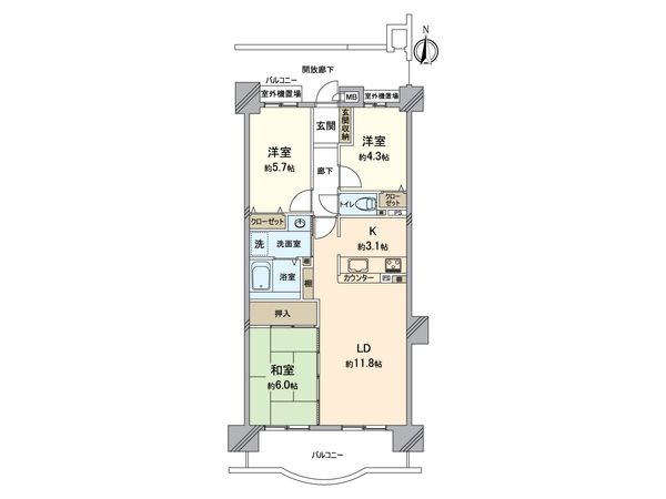 アマネセール西之町 間取図(平面図) アマネセール西之町 間取図(平面図)