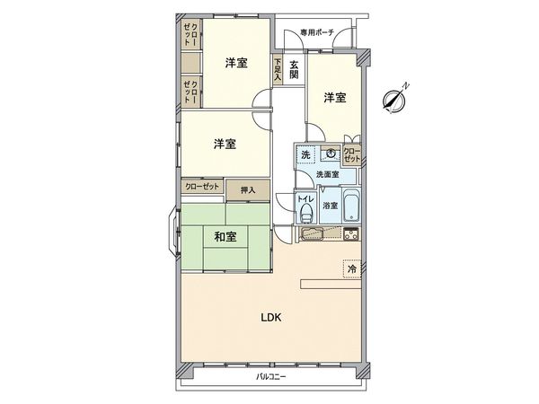 アーネスト矢坂 間取図(平面図) アーネスト矢坂 間取図(平面図)