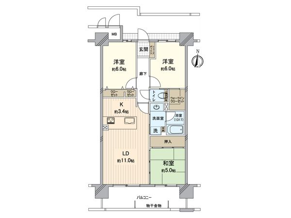アルファステイツ中島田 間取図(平面図) アルファステイツ中島田 間取図(平面図)