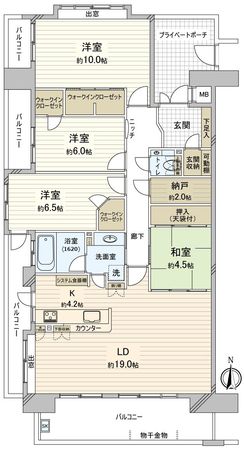 フローレンス倉敷昭和グランドアーク 間取図(平面図) フローレンス倉敷昭和グランドアーク 間取図(平面図)
