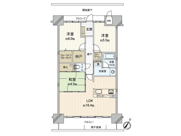 アルファスマート倉敷堀南 間取図(平面図) アルファスマート倉敷堀南 間取図(平面図)