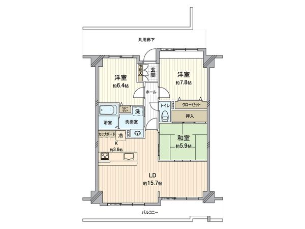 サーパス平田東公園 間取図(平面図) サーパス平田東公園 間取図(平面図)