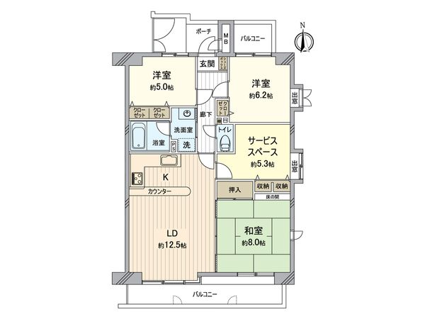 ダイアパレスパークサイド今 間取図(平面図) ダイアパレスパークサイド今 間取図(平面図)