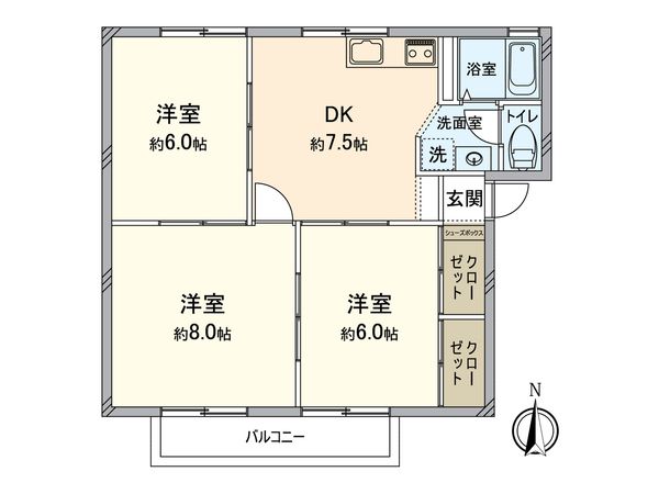 プリオールうらた 間取図