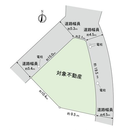 庚午北1丁目更地 区画図 区画図
