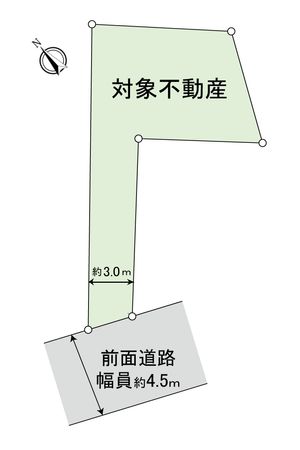 矢賀新町1丁目 解体更地渡し 区画図 矢賀新町1丁目 解体更地渡し 区画図