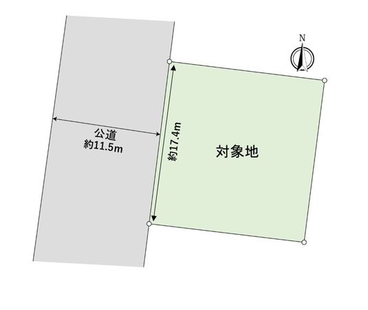 五月が丘三丁目 古家付土地 区画図 五月が丘三丁目 古家付土地 区画図