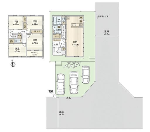 カーサ・ヴェルディ三滝本町1丁目 間取図(平面図)