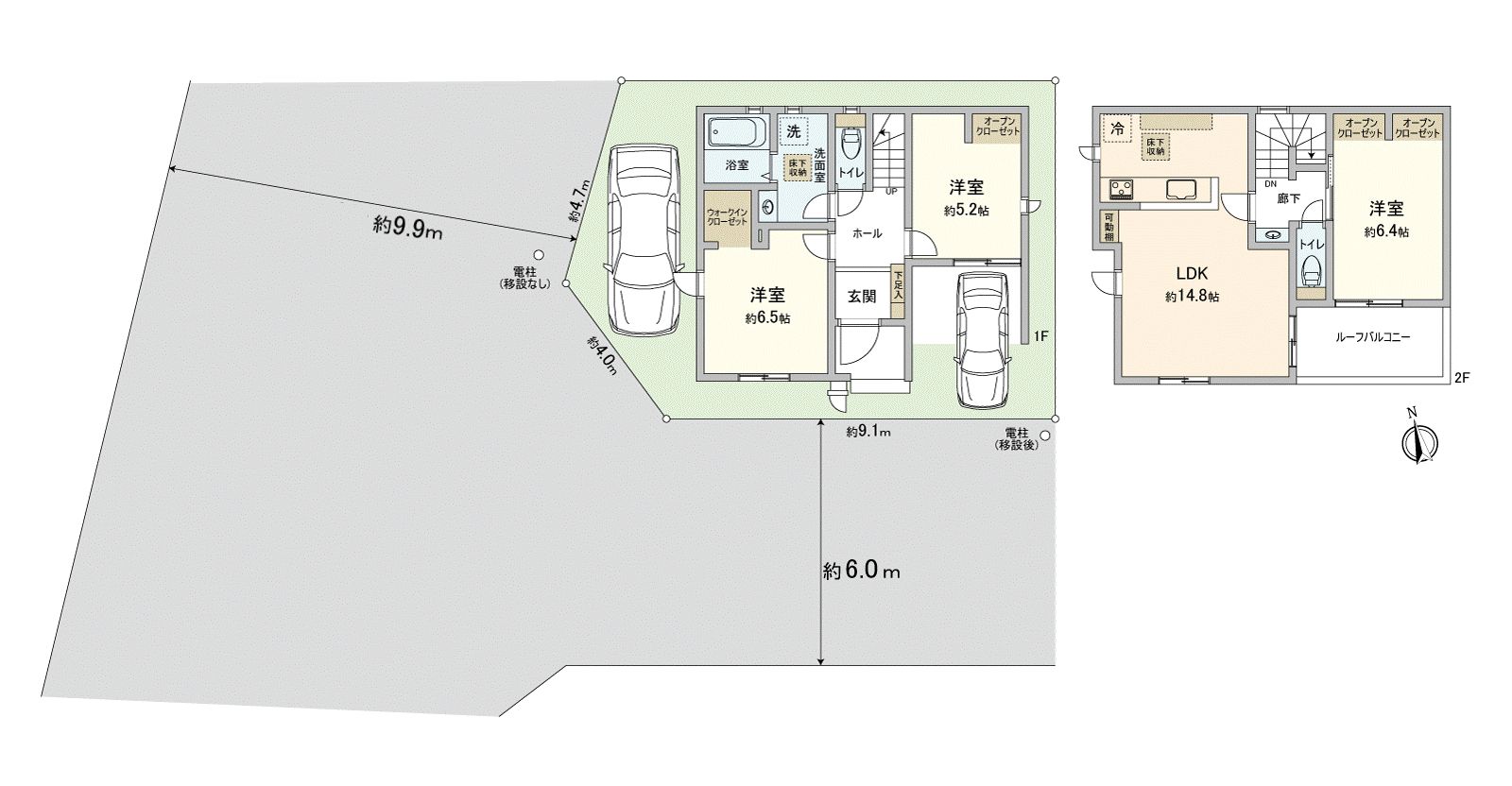 東観音町 間取図(平面図) 間取図(平面図)