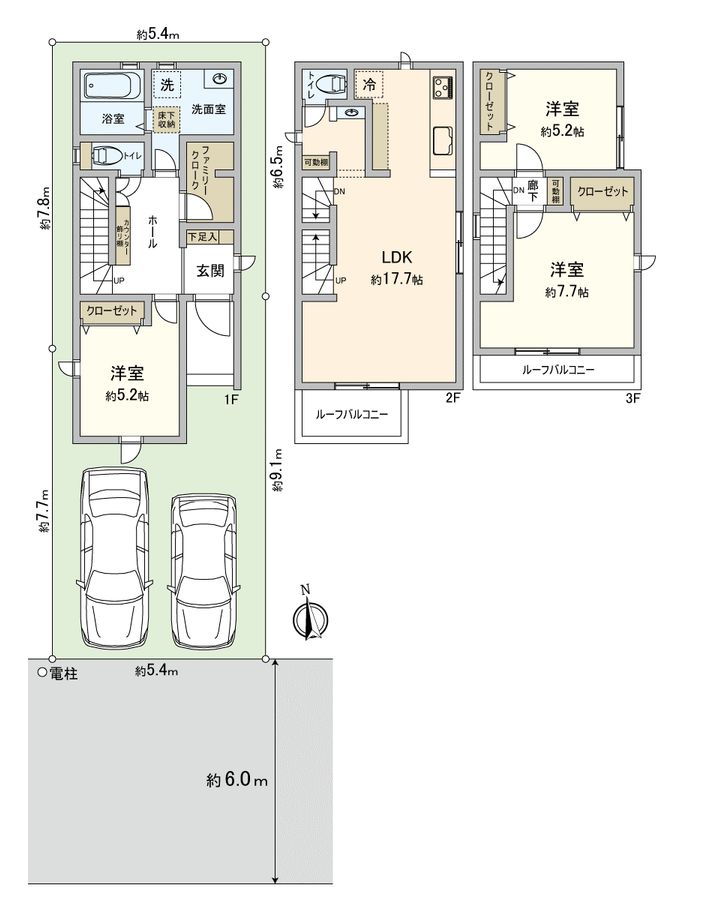 東観音町 間取図(平面図) 間取図(平面図)