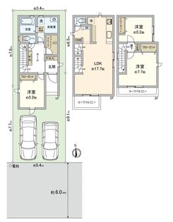 東観音町 間取図(平面図)