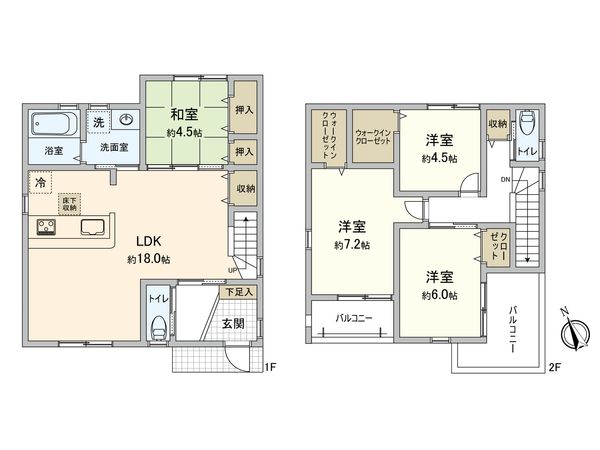 南観音8丁目 間取図(平面図) 間取図(平面図)