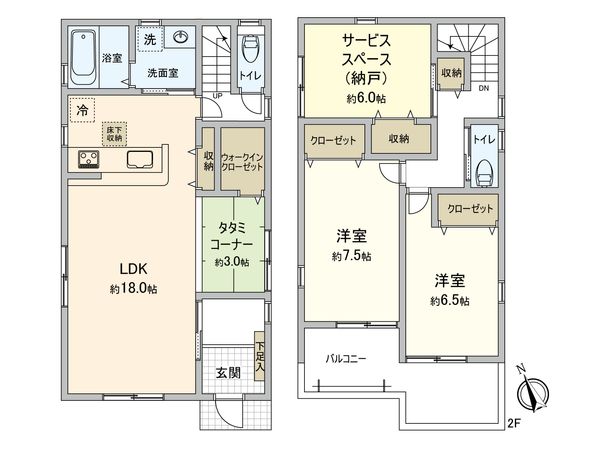 南観音8丁目 間取図(平面図) 間取図(平面図)