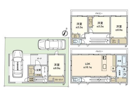 翠2丁目 間取図(平面図)