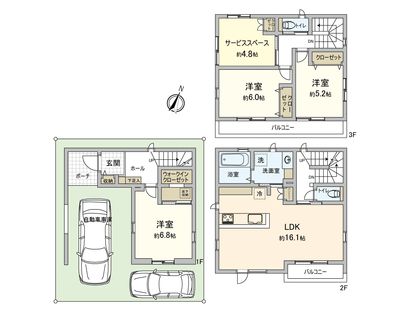 翠2丁目 間取図(平面図)
