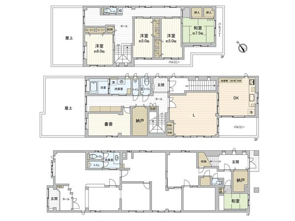 舟入南5丁目 店舗付住宅 間取図(平面図) 舟入南5丁目 店舗付住宅 間取図(平面図)