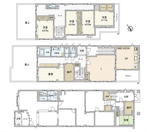 舟入南5丁目 店舗付住宅 間取図(平面図)