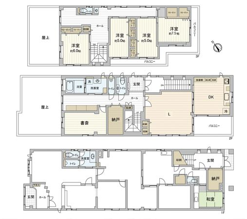 舟入南5丁目 店舗付住宅 間取図(平面図)