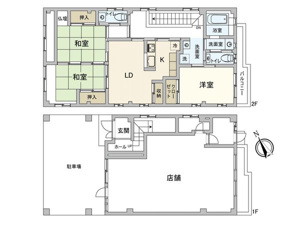観音町 戸建 間取図(平面図) 観音町 戸建 間取図(平面図)