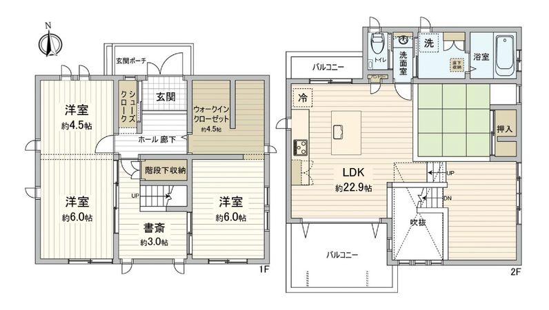 八本松飯田五丁目 戸建 間取図(平面図)