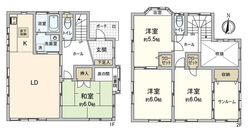 己斐大迫3丁目 間取図(平面図) 己斐大迫3丁目 間取図(平面図)