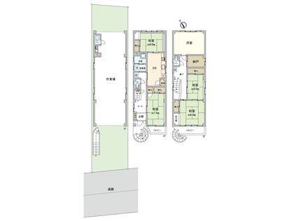 横川新町 戸建 間取図(平面図)