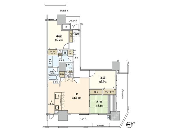 ルミナス舟入本町リバーフロント 間取図(平面図)