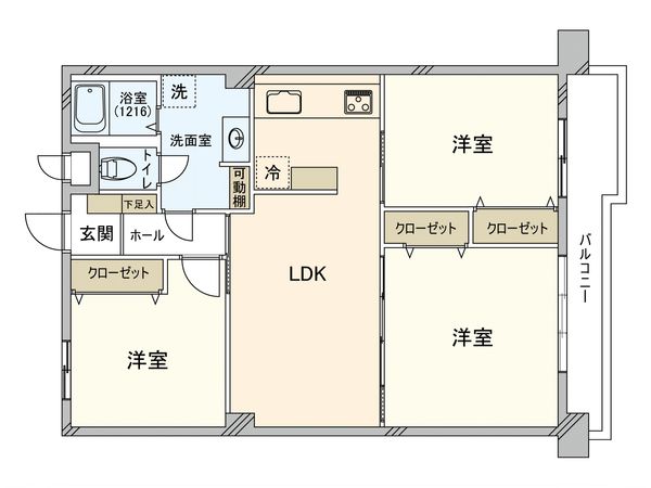 カルチェ・ヴェール 間取図(平面図)