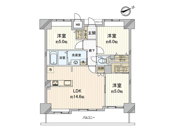 フローレンス三篠プレステージ 間取図(平面図) 間取図(平面図)