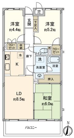 パークハイム田方 間取図(平面図) パークハイム田方 間取図(平面図)