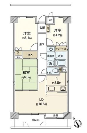 庚午パークホームズ 間取図(平面図) 庚午パークホームズ 間取図(平面図)
